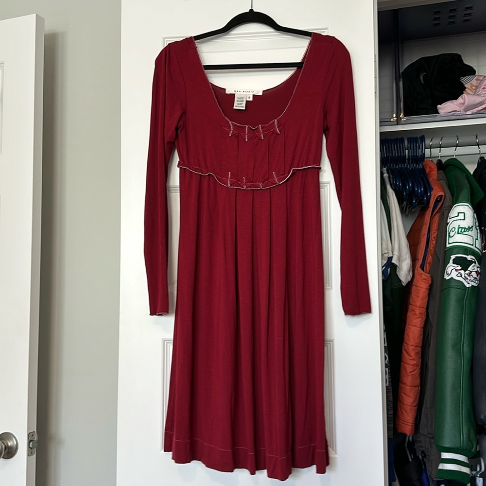 Max Studio Midi Red Dress